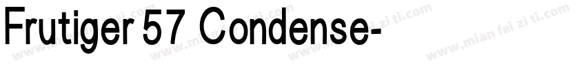 Frutiger 57 Condense字体转换